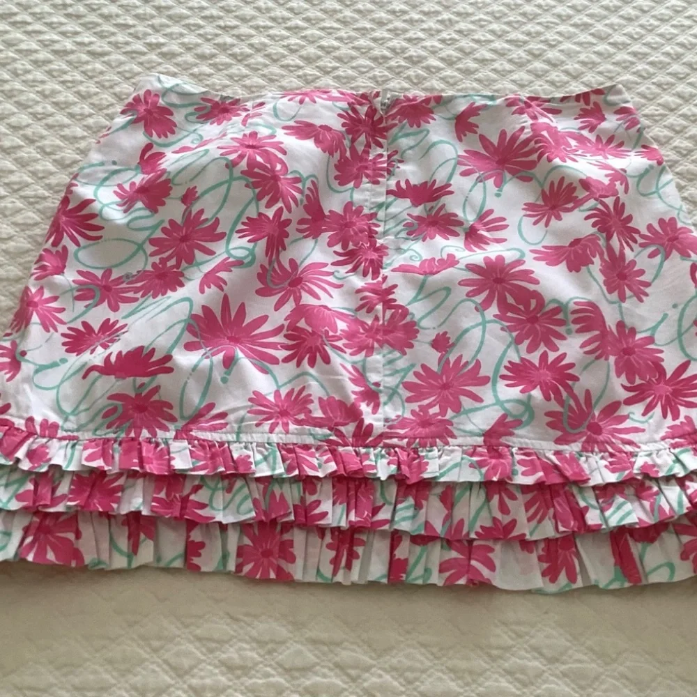 Vintage Lilly Pulitzer Ruffled Hem Skirt - Picture 2 of 8